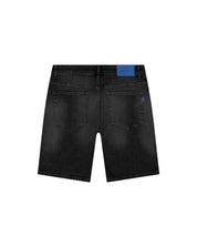 Malelions Men Washed Denim Shorts | Black Rinse