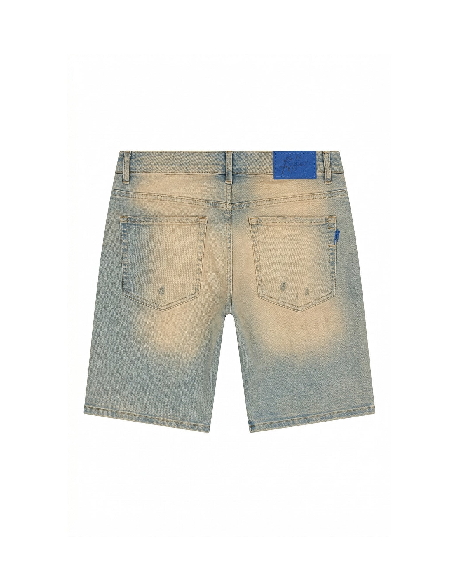 Malelions Men Washed Denim Shorts | Sand washed