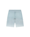  Malelions Men Sprayed Social Club Shorts | Ice Blue