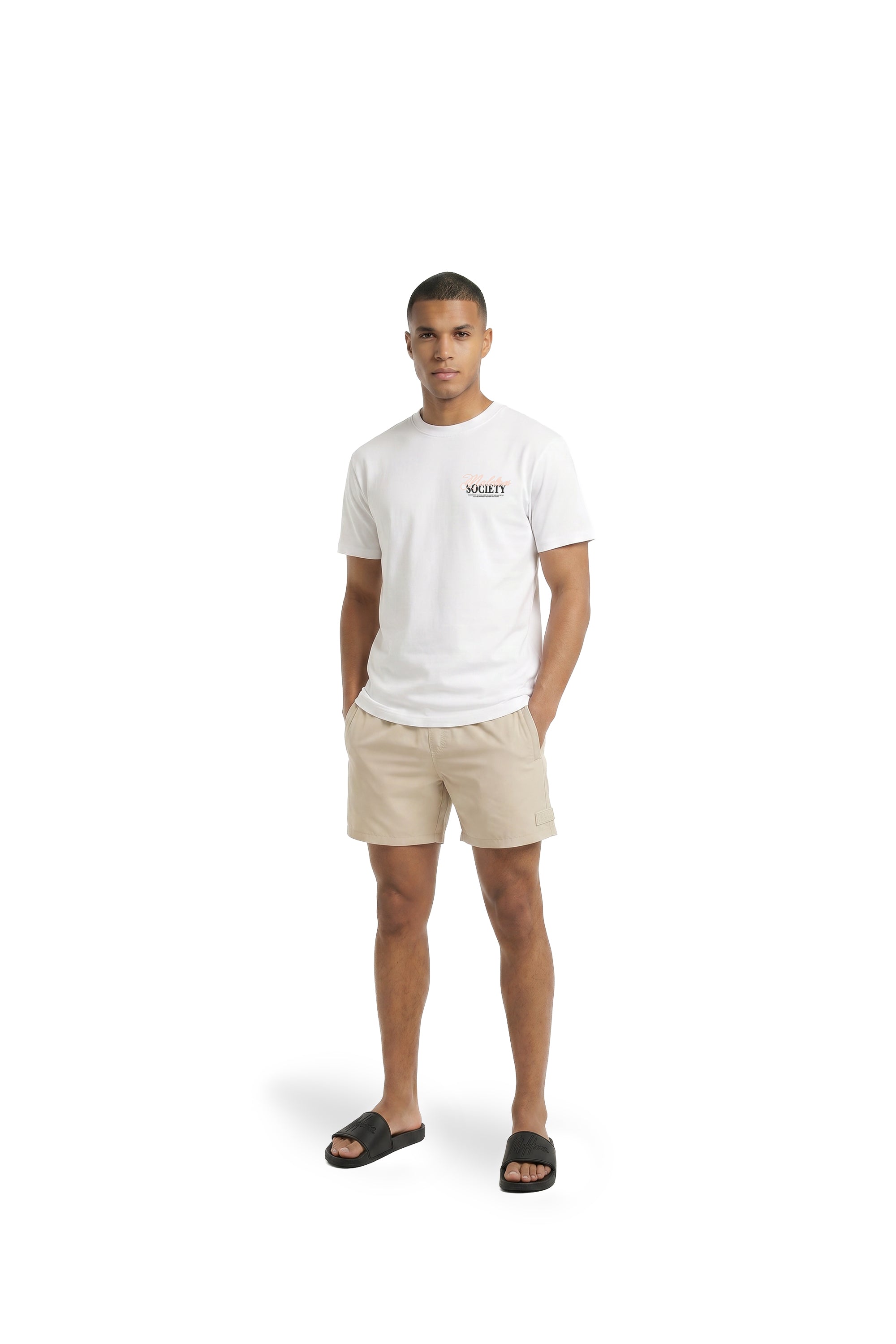 Malelions Nylon Swim Shorts | Light Taupe