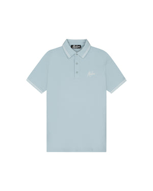 Malelions Men Formal Polo | Ice Blue