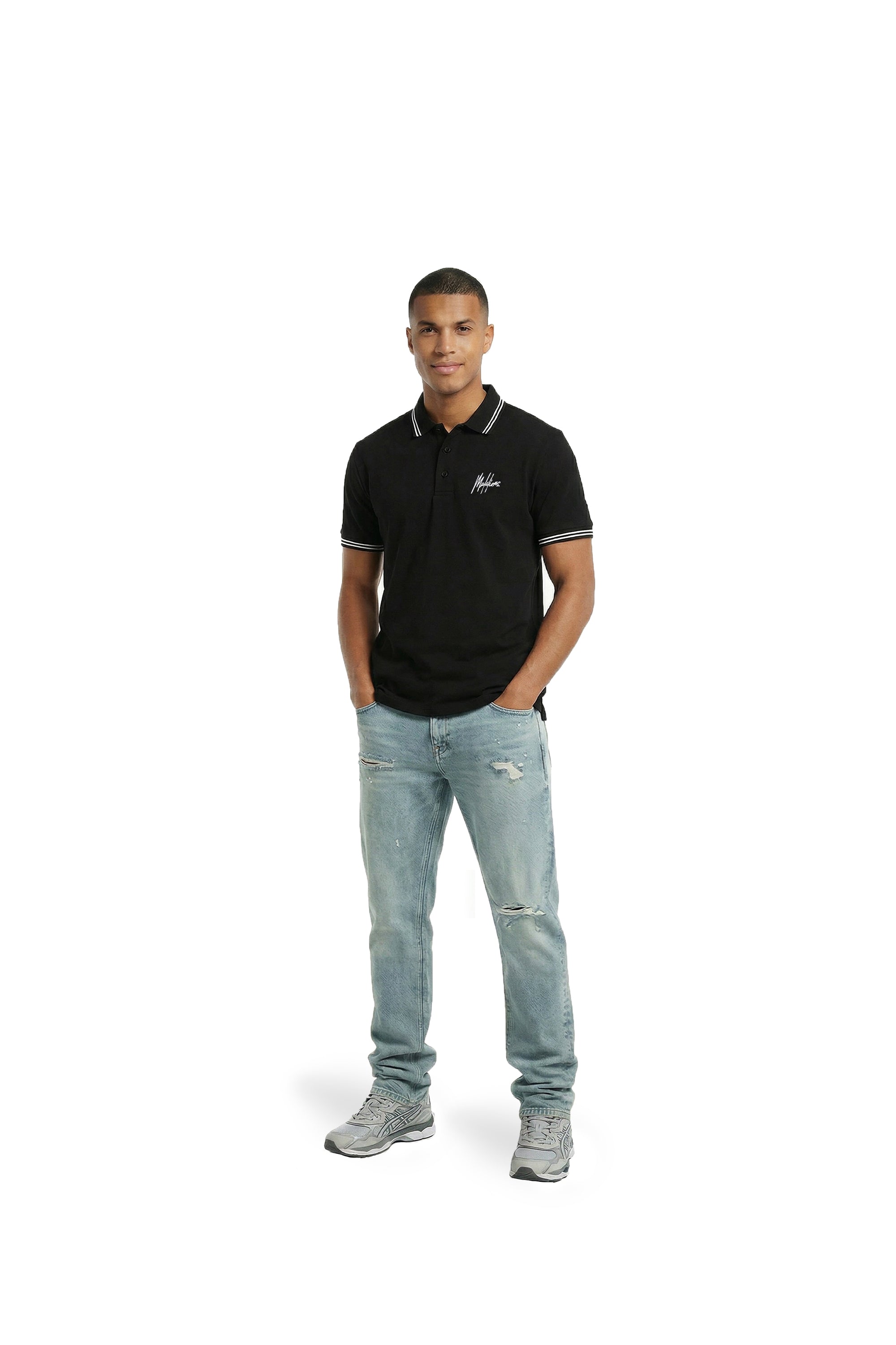 Malelions Men Formal Polo | Black
