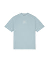  Malelions Men Oversized Striped Signature T-Shirt | Ice Blue