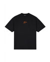  Malelions Men Oversized Striped Signature T-Shirt | Black