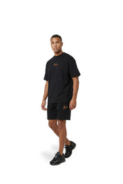 Malelions Men Striped Signature Shorts | Black