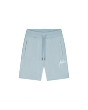 Malelions Men Striped Signature Shorts | Ice Blue