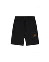  Malelions Men Striped Signature Shorts | Black