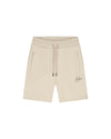  Malelions Men Striped Signature Shorts | Light Taupe