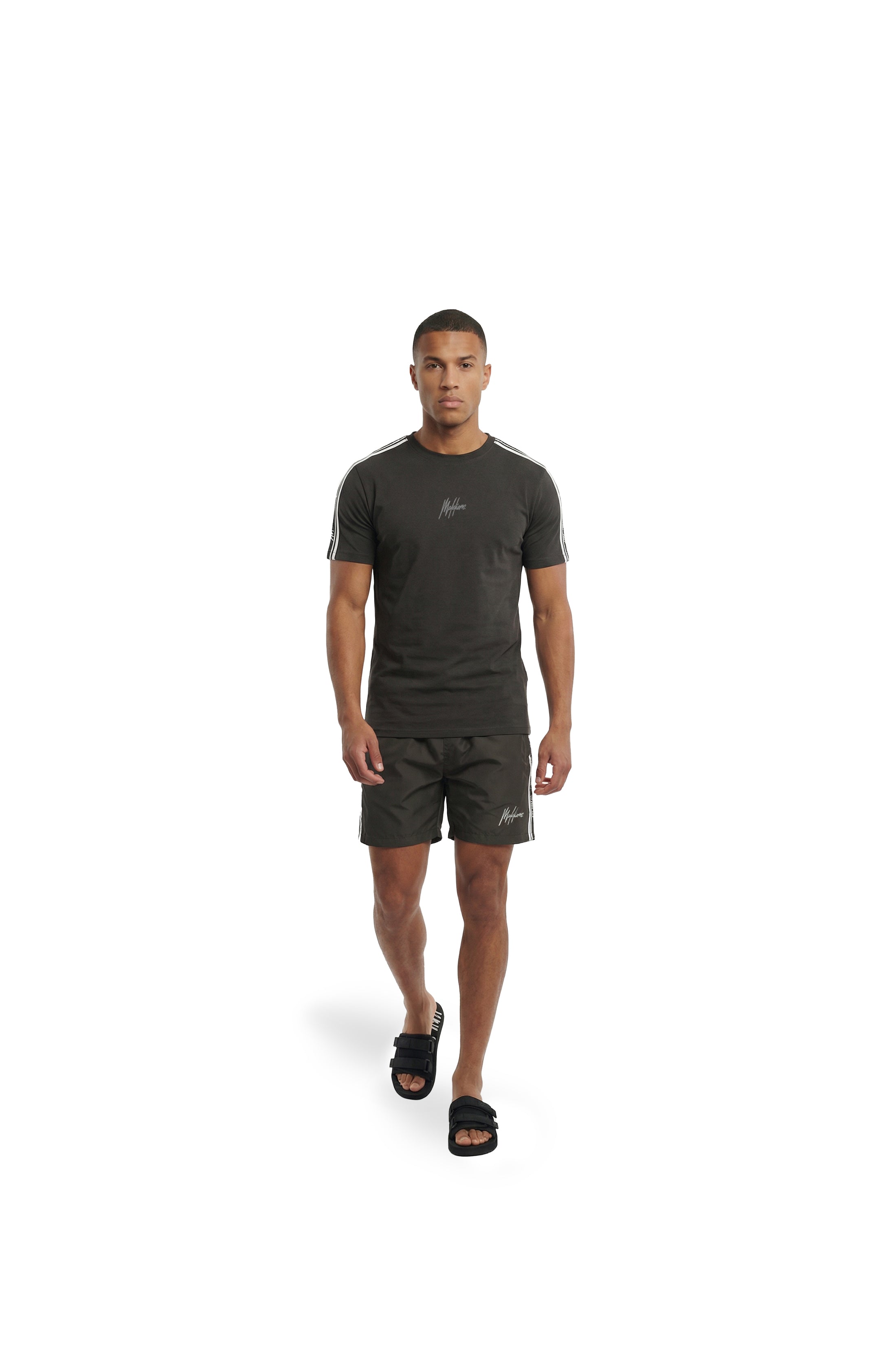 Malelions Men Studio Swim Shorts | Antra Grey