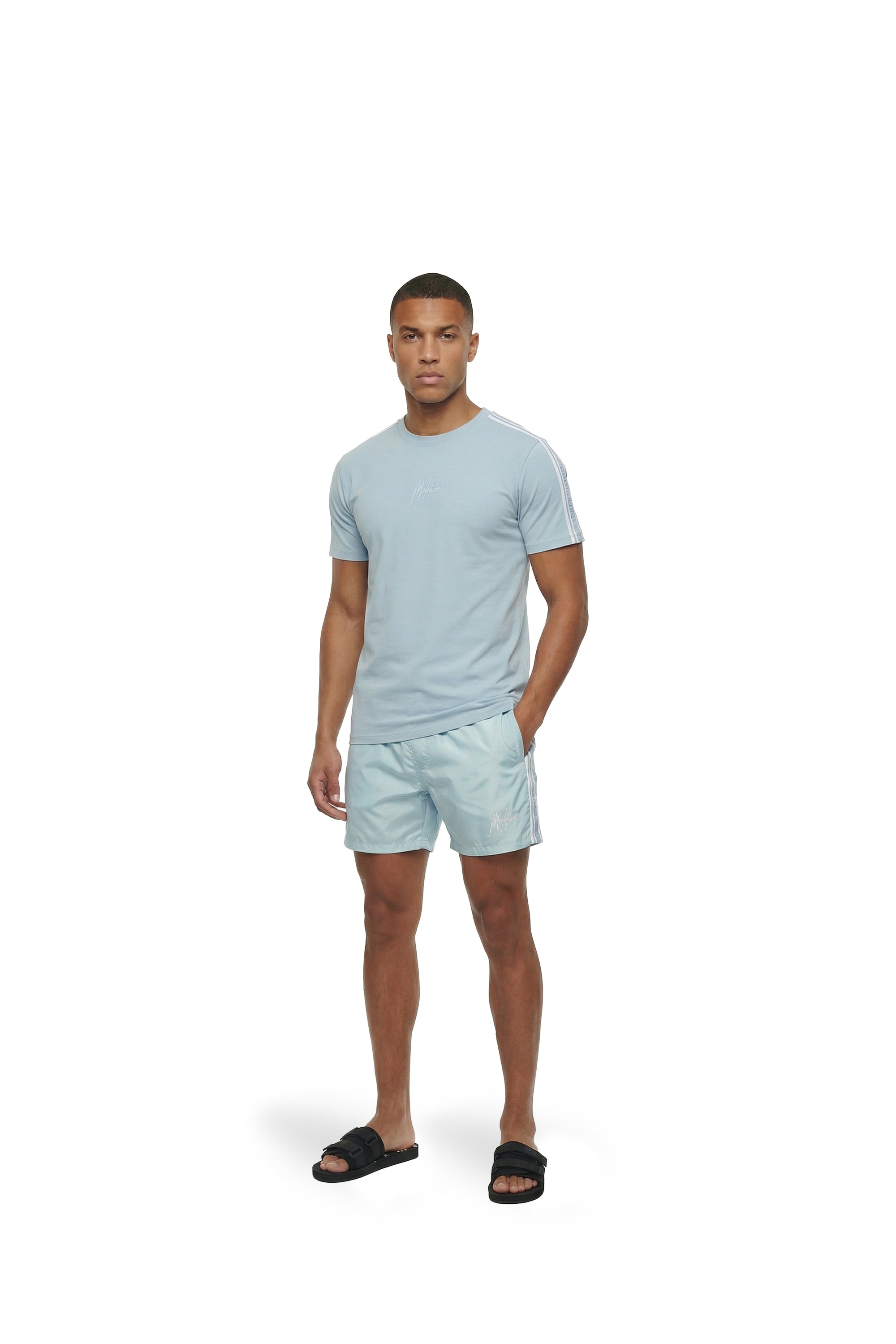 Malelions Men Studio T-Shirt | Ice Blue
