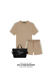 Malelions Men Studio T-Shirt | Light Taupe