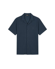 Malelions Men Emblem Seersucker Shirt | Navy
