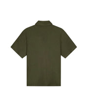 Malelions Men Emblem Seersucker Buttonless Polo | Vintage Green