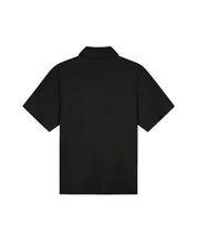Malelions Men Emblem Seersucker Buttonless Polo | Black