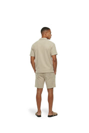 Malelions Men Emblem Seersucker Shirt | Light Taupe