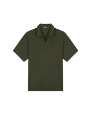 Malelions Men Emblem Seersucker Buttonless Polo | Vintage Green