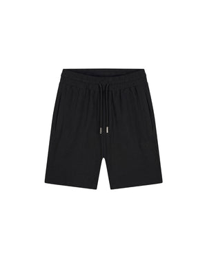 Malelions Men Emblem Seersucker Shorts | Black