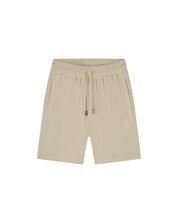 Malelions Men Emblem Seersucker Shorts | Light Taupe