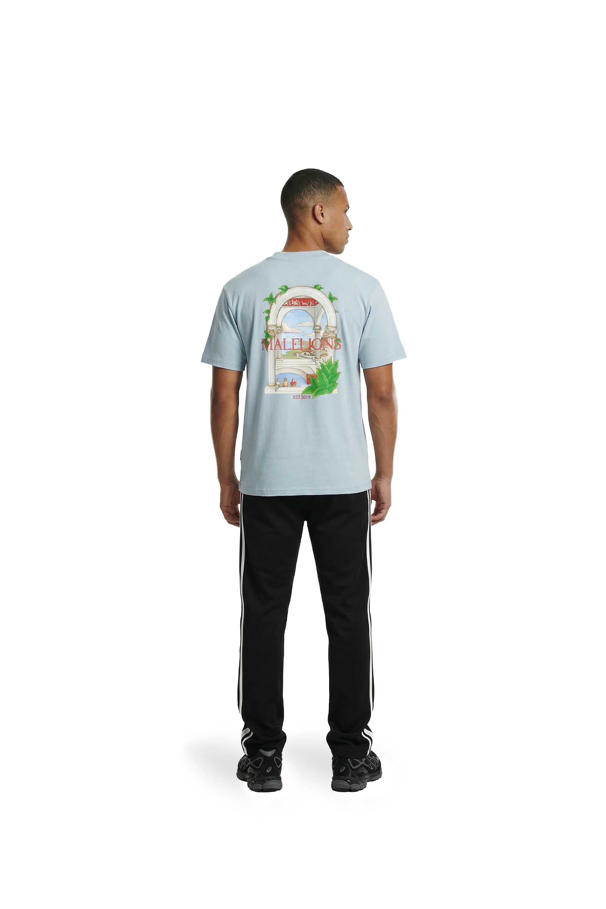 Malelions Men Roman T-Shirt | Ice Blue