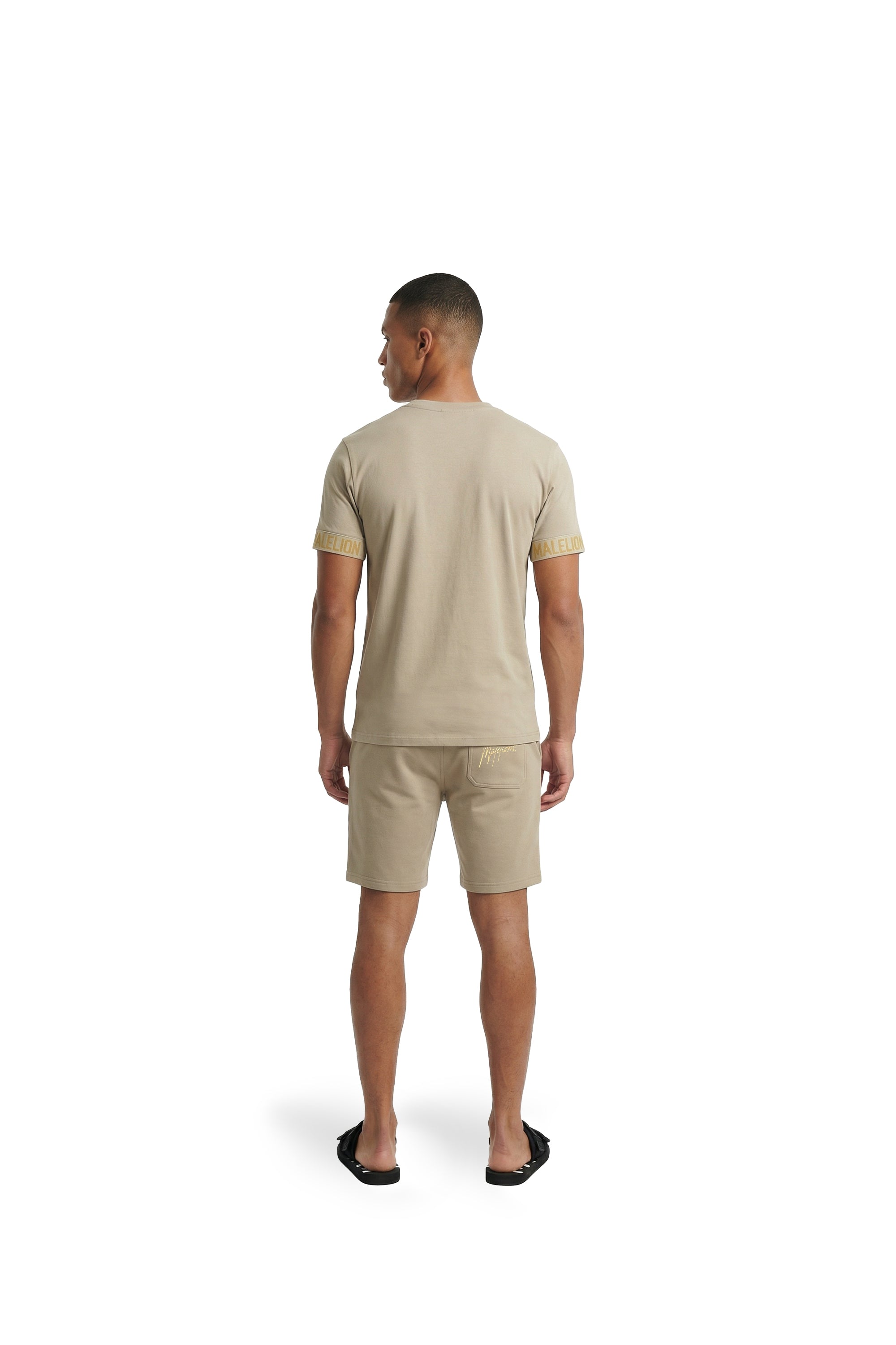 Malelions Men Venetian Shorts | Light Taupe
