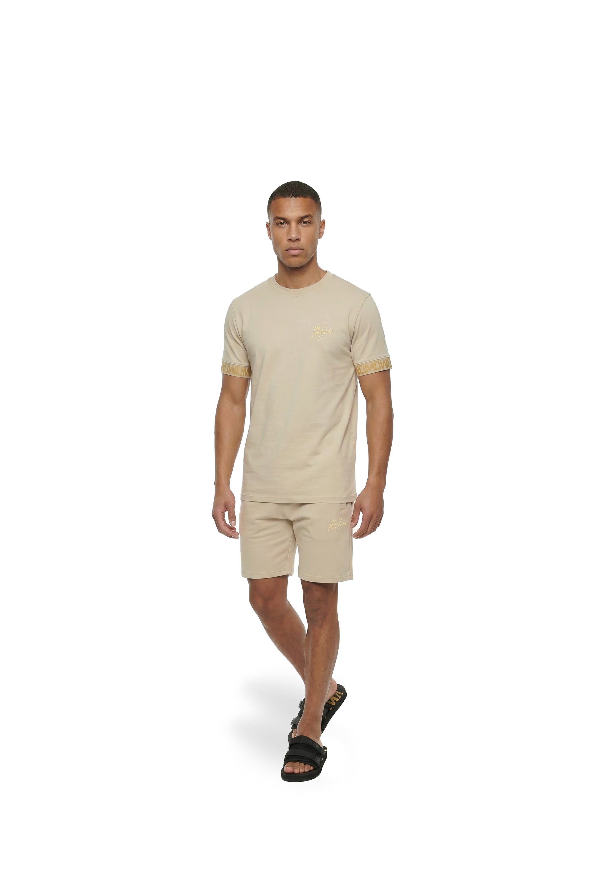 Malelions Men Venetian Shorts | Light Taupe