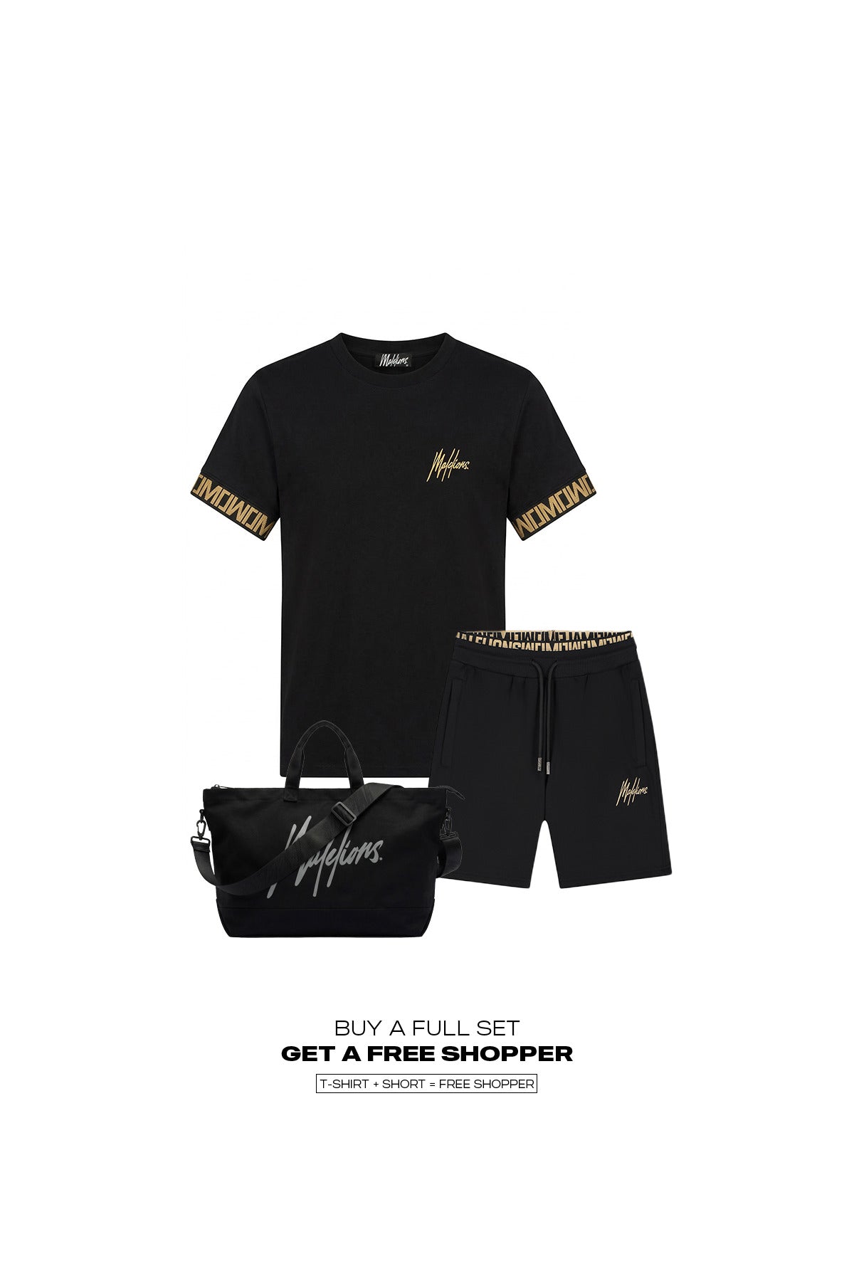 Malelions Men Venetian T-Shirt | Black