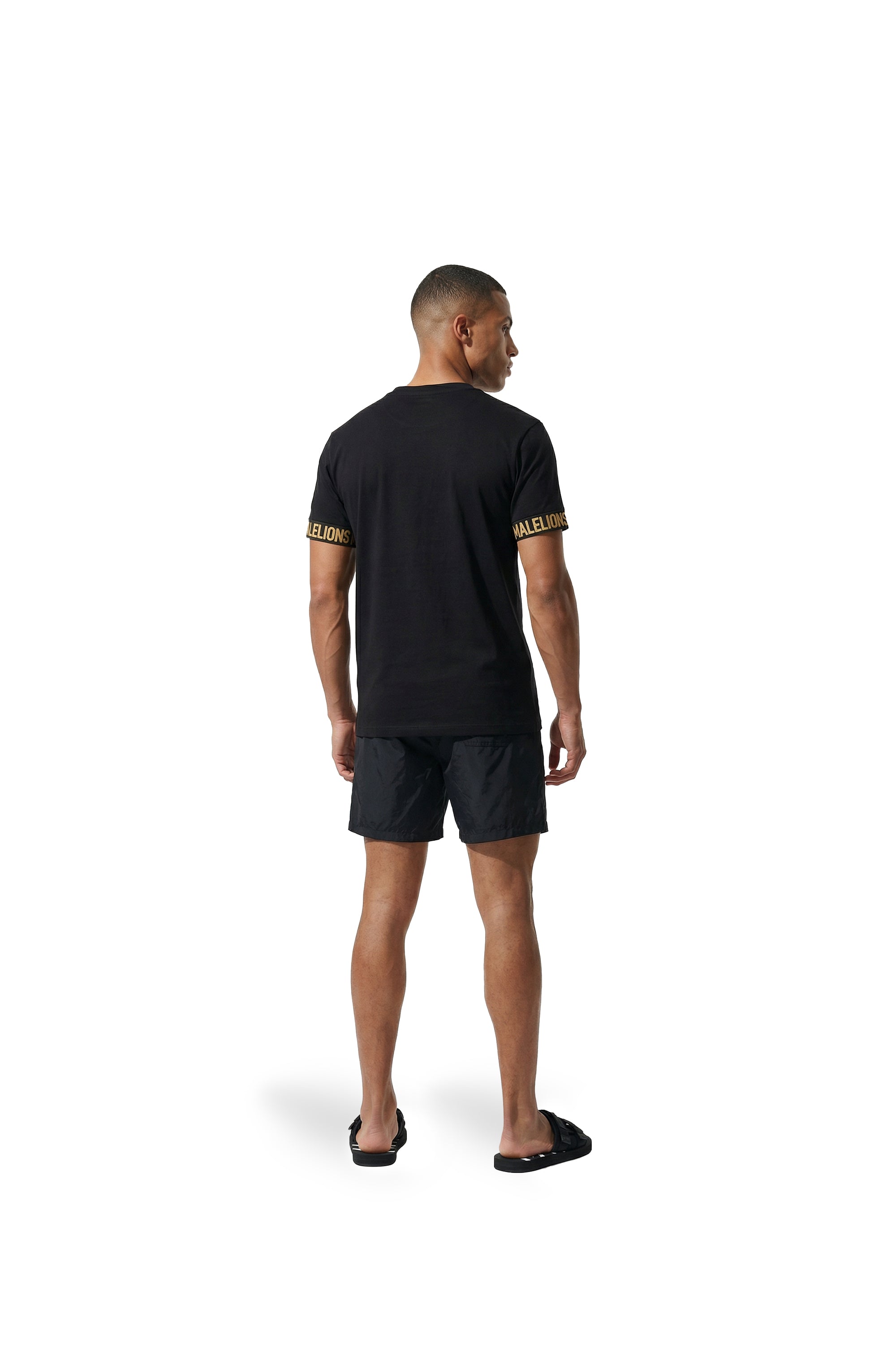 Malelions Men Venetian Swim Shorts | Black
