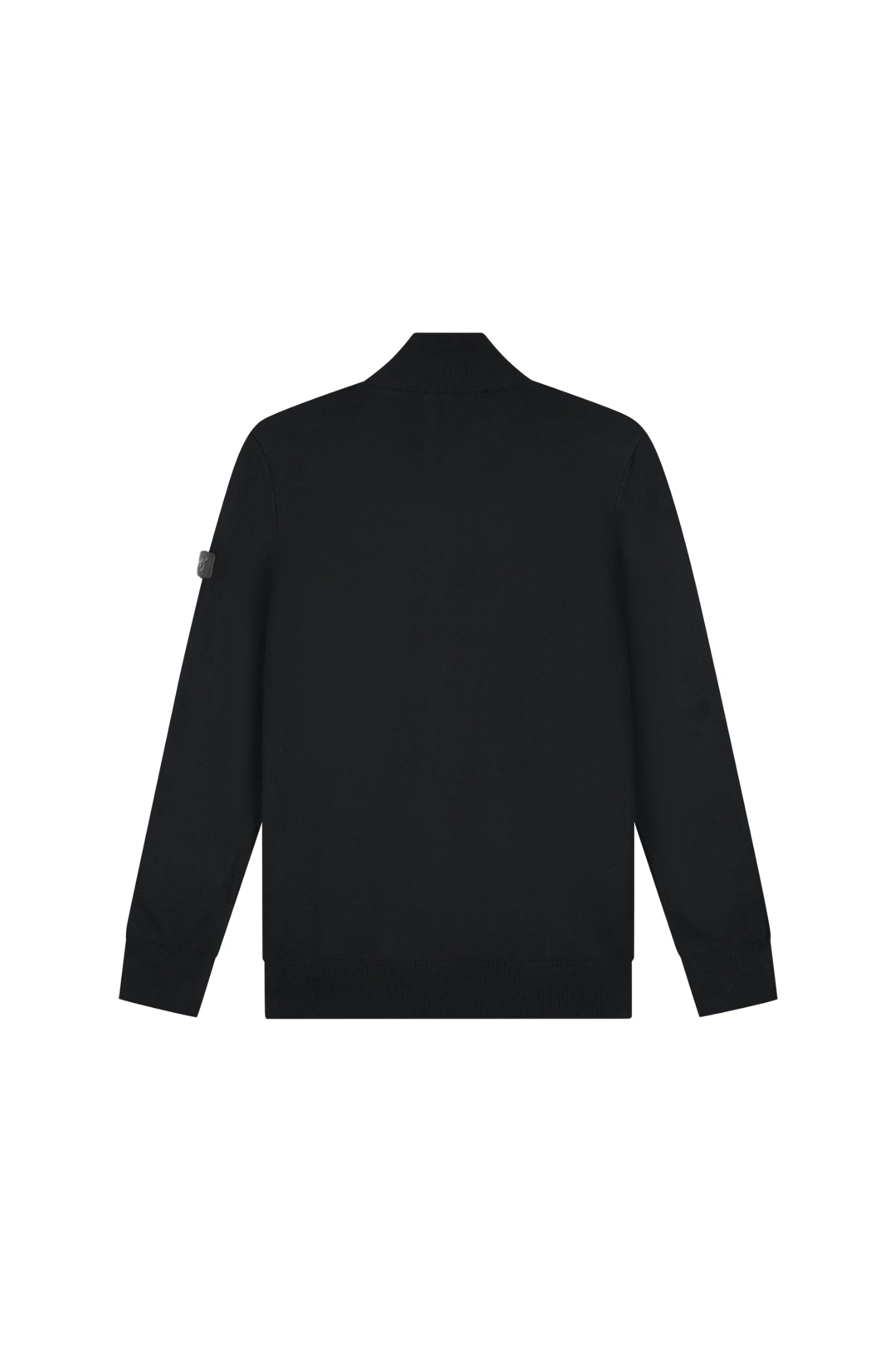 Malelions Men Knitted Quarter Zip | Black