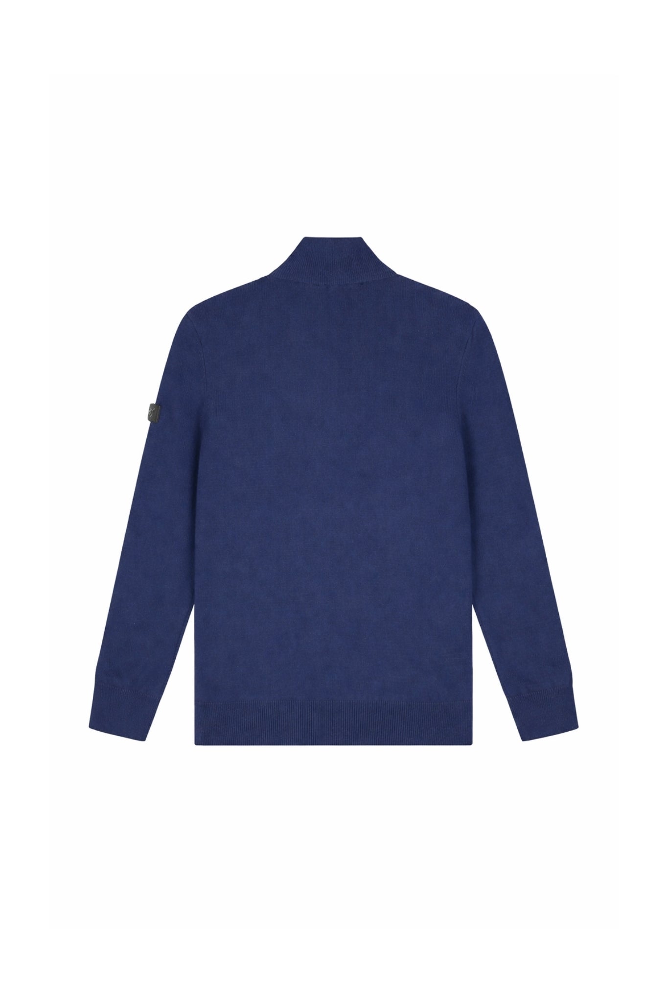 Malelions Men Knitted Quarter Zip | Navy
