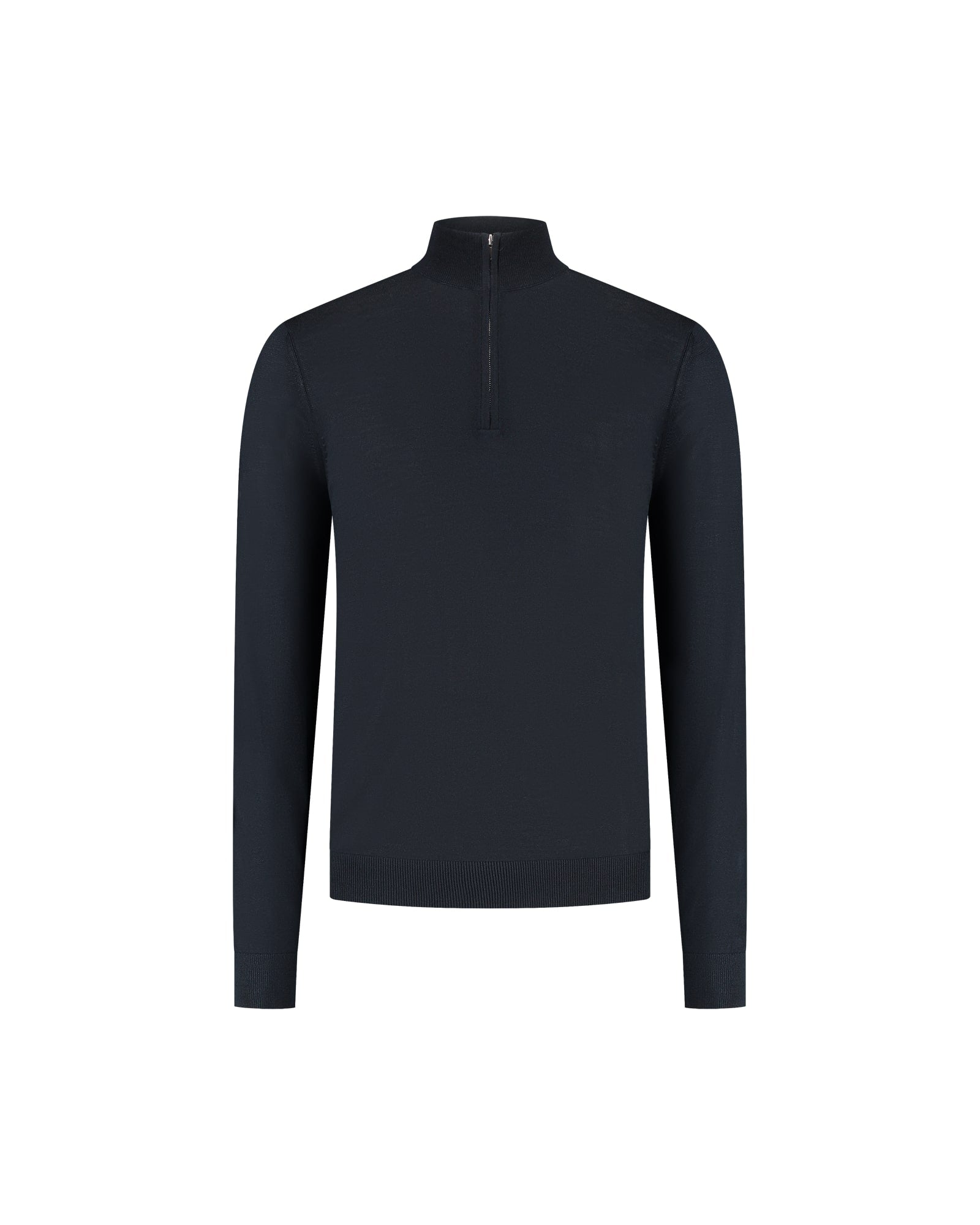 Malelions Premium Merino Half Zip - Black - Malelions