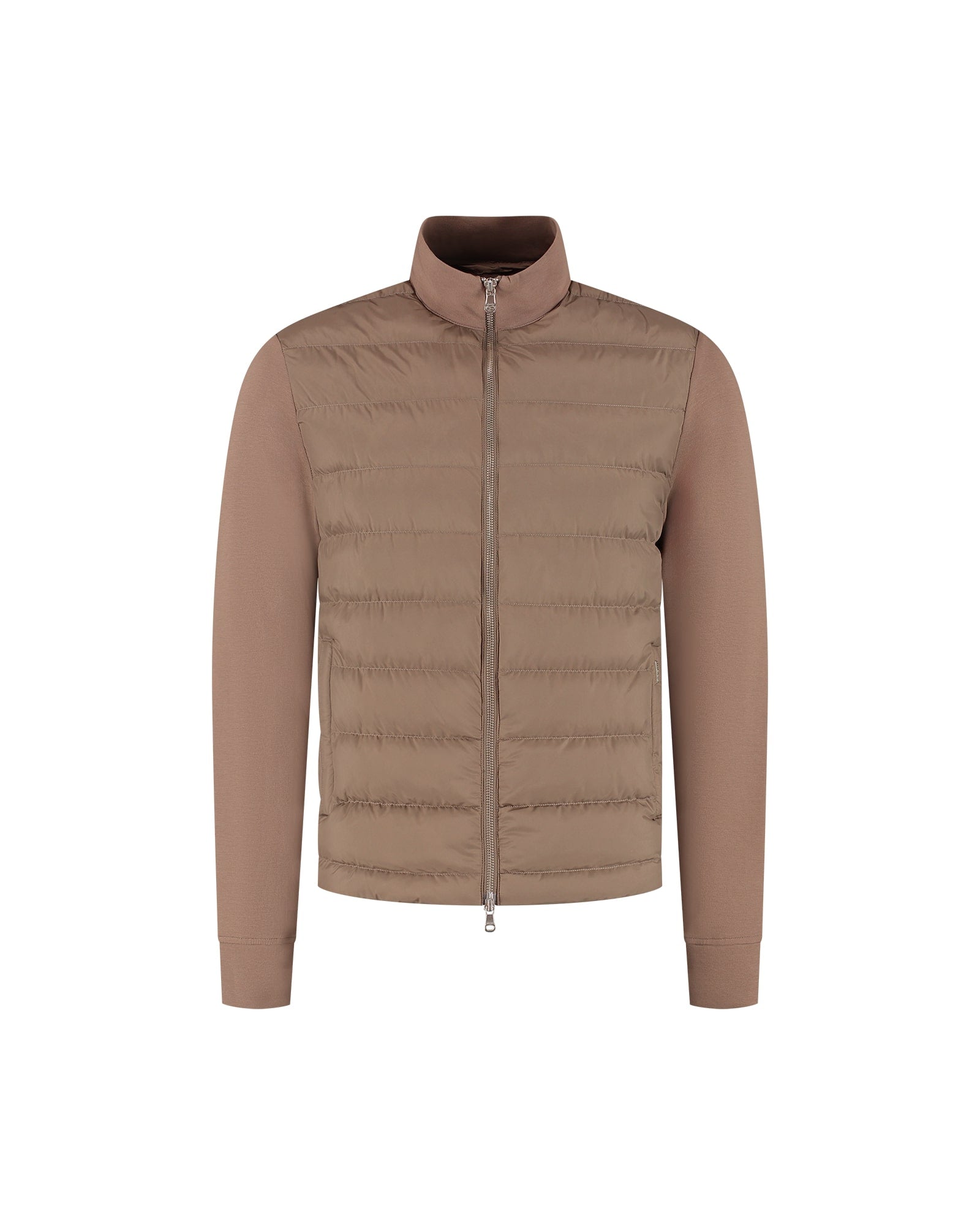 Malelions Premium Hybrid Quilted Jacket | Taupe