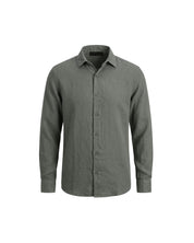 Malelions Premium Linen Shirt | Olive Green