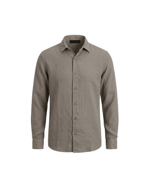 Malelions Premium Linen Shirt | Beige