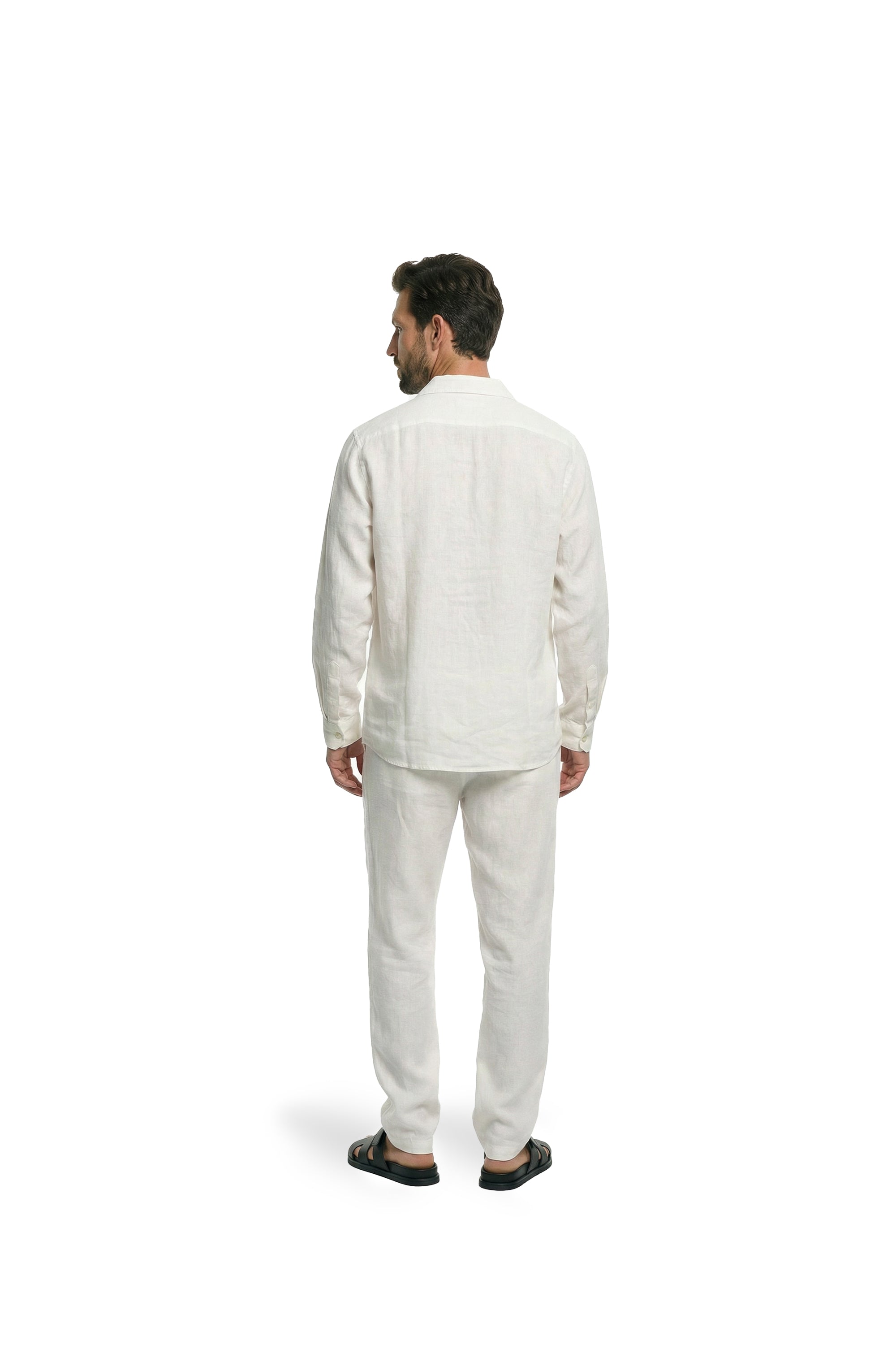 Malelions Premium Linen Shirt | Ecru