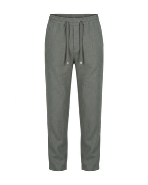 Malelions Premium Linen Pants | Olive Green