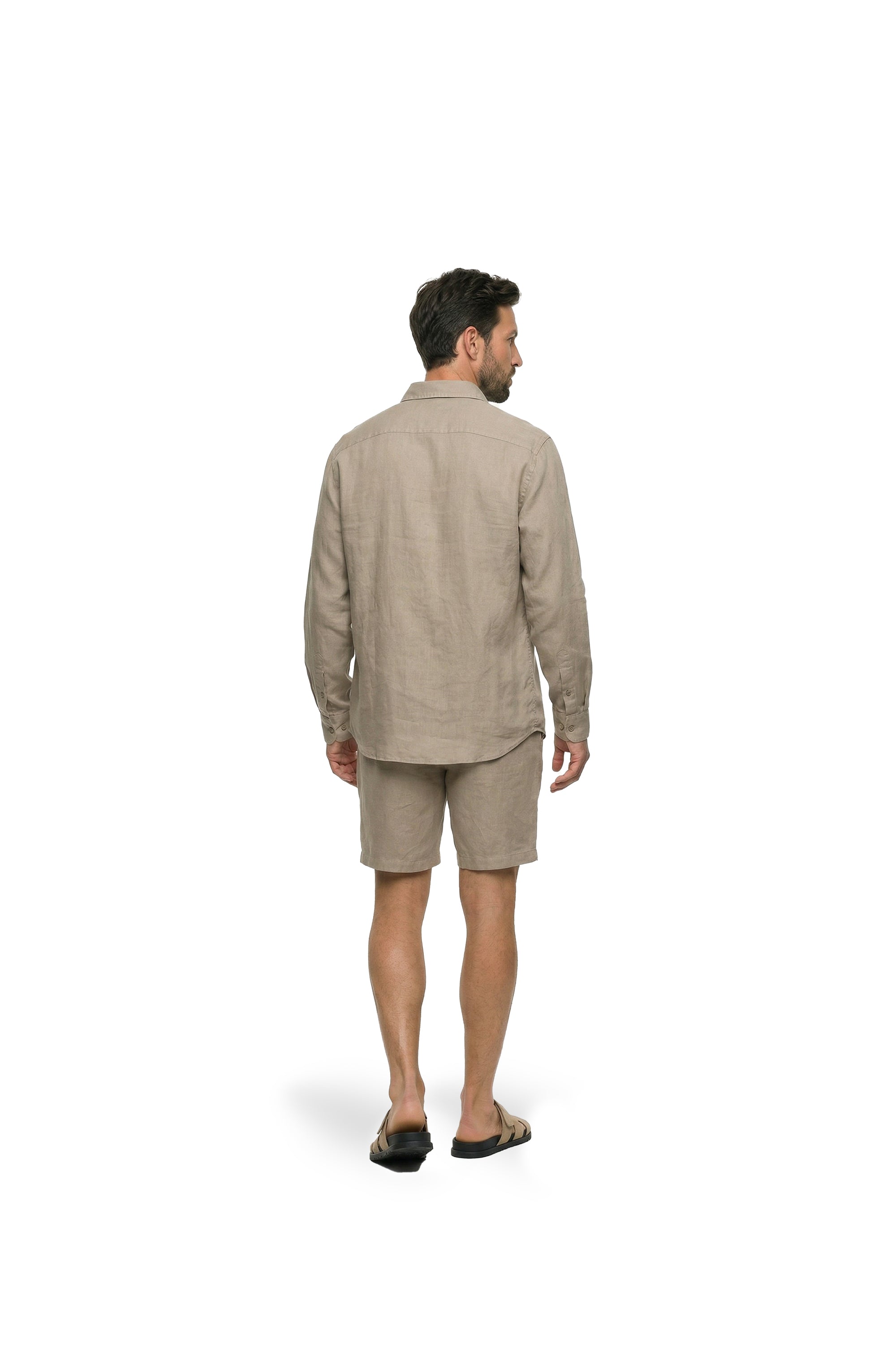 Malelions Premium Linen Shorts | Beige