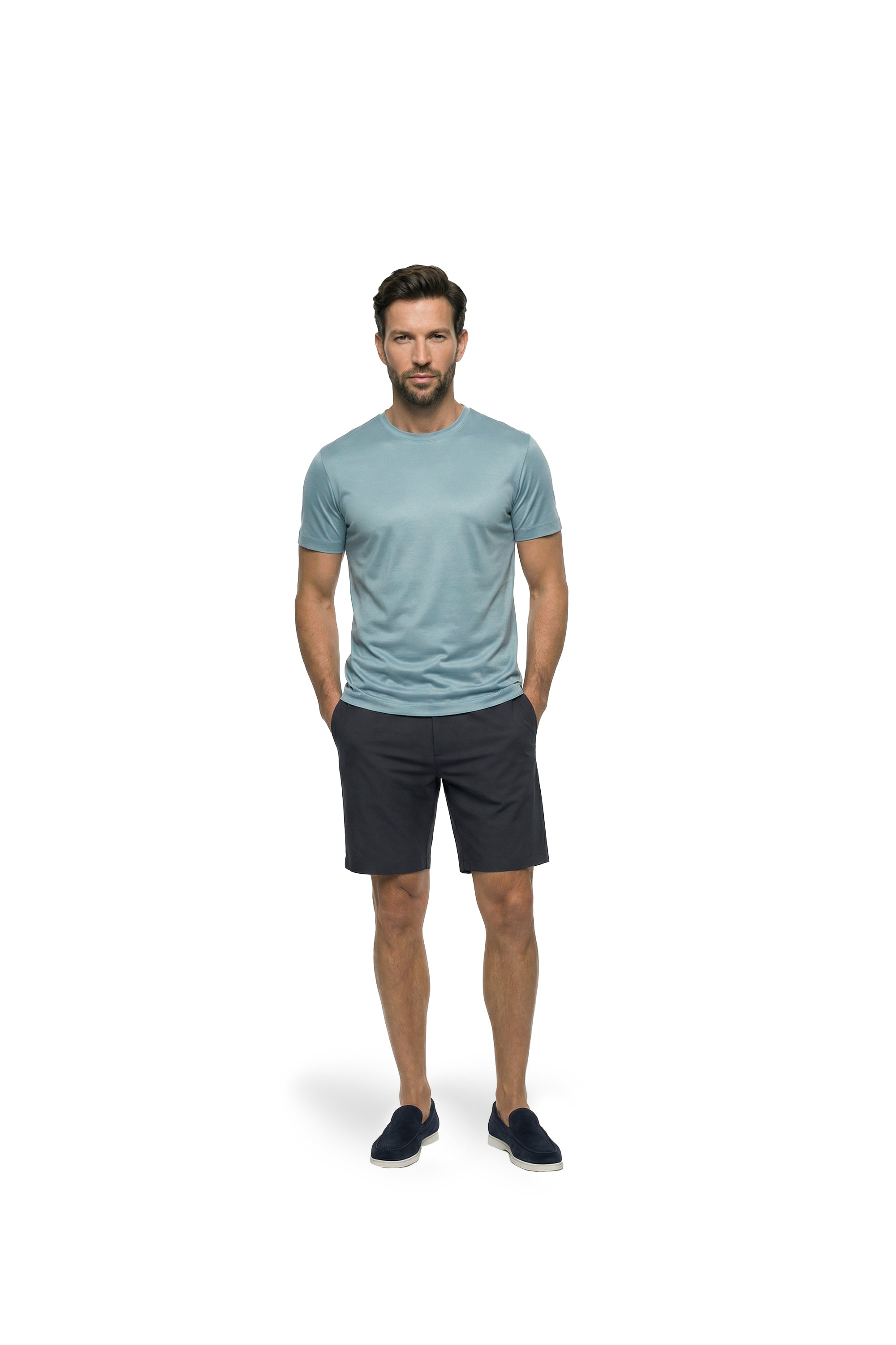 Malelions Premium Smart Chino Shorts | Navy