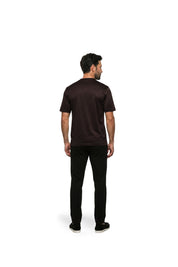 Malelions Premium Mercerized Cotton T-Shirt | Dark Brown