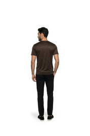 Malelions Premium Mercerized Cotton T-Shirt | Dark Brown