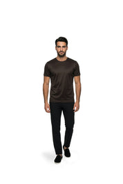 Malelions Premium Mercerized Cotton T-Shirt | Dark Brown