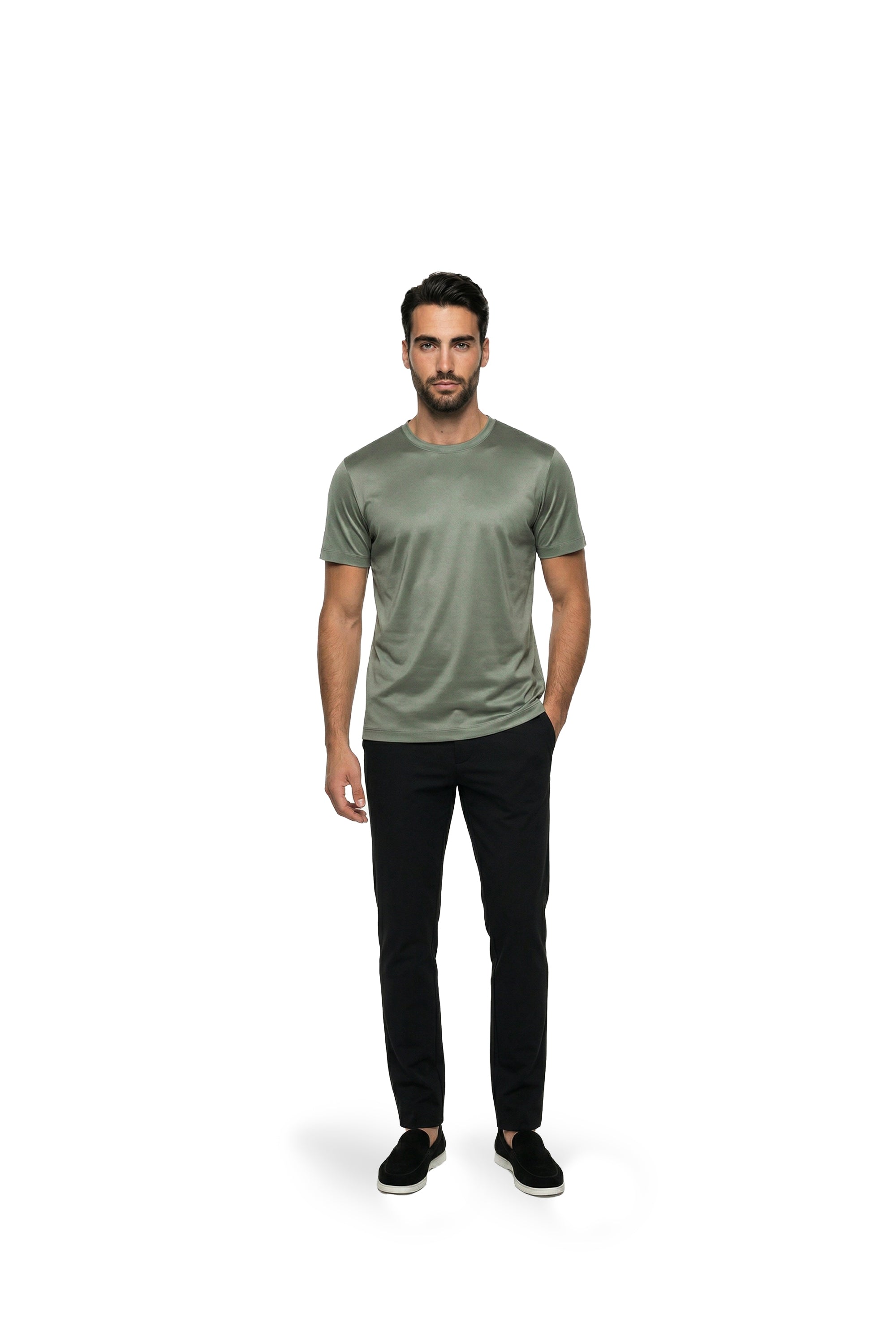 Malelions Premium Mercerized Cotton T-Shirt | Sage Green