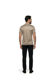 Malelions Premium Mercerized Cotton Polo | Beige