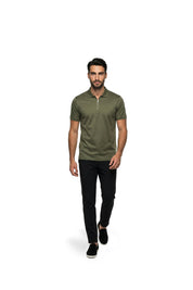 Malelions Premium Mercerized Cotton Polo | Olive Green