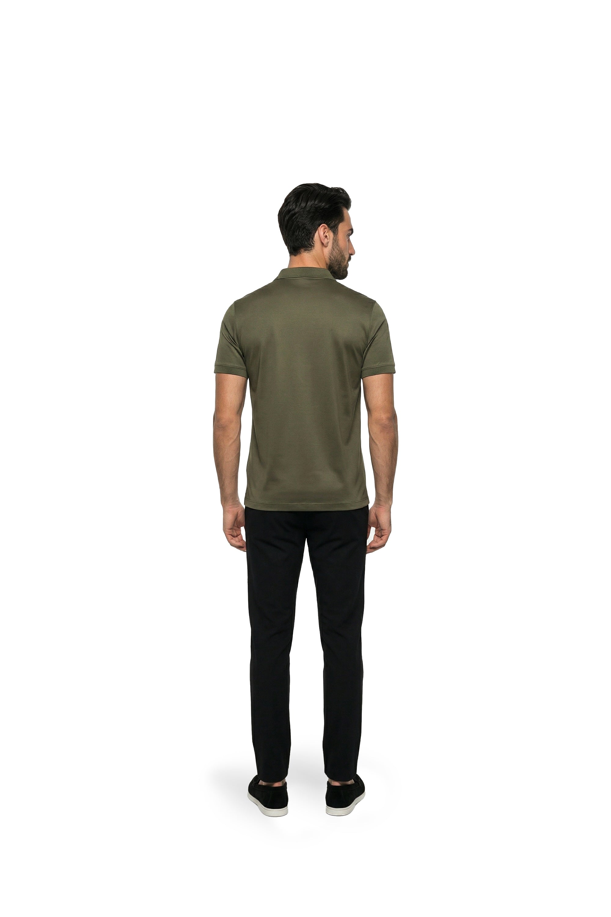 Malelions Premium Mercerized Cotton Polo | Olive Green