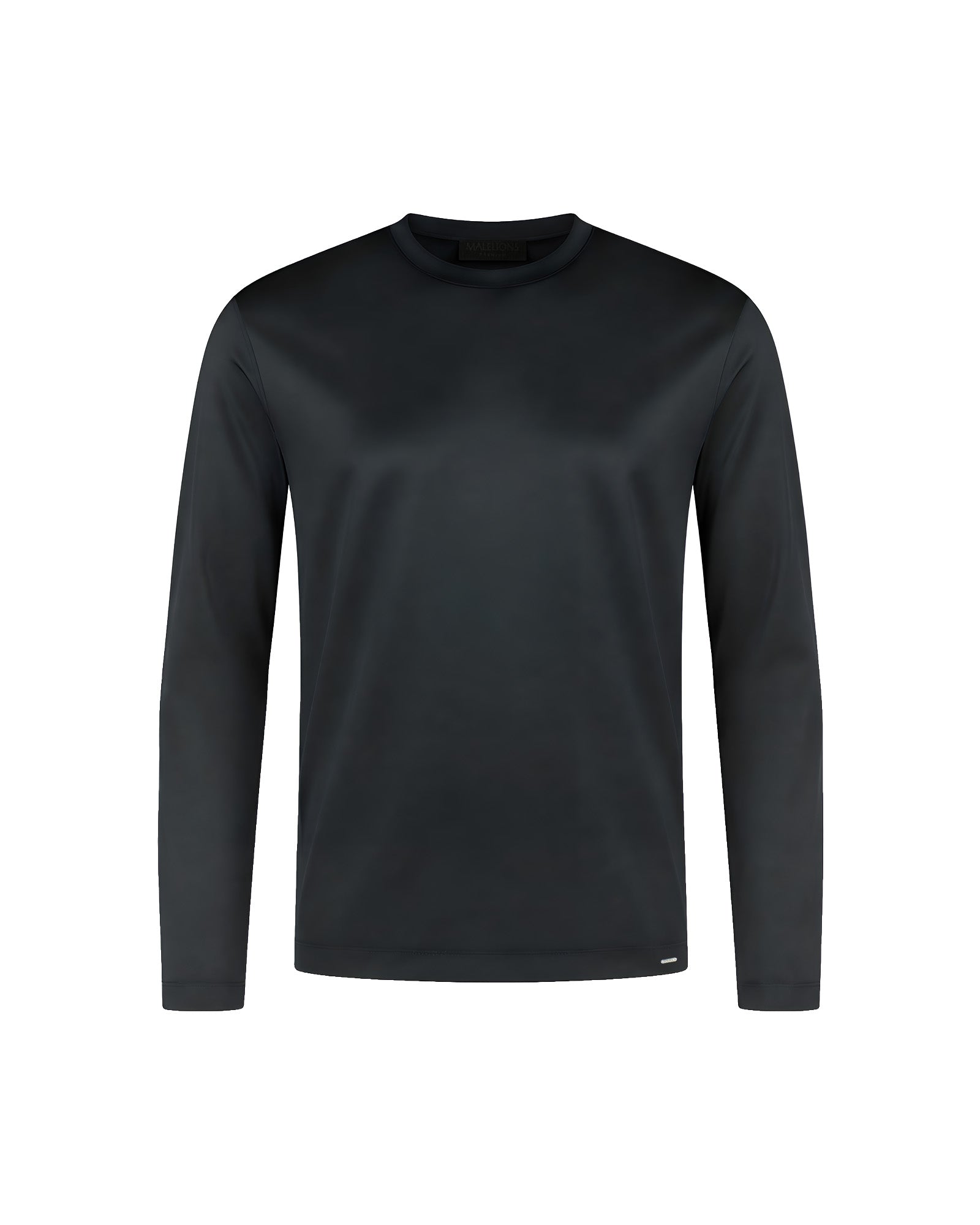 Malelions Premium Mercerized Cotton Longsleeve T-Shirt | Black