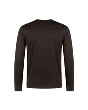 Malelions Premium Mercerized Cotton Longsleeve T-Shirt | Dark Brown