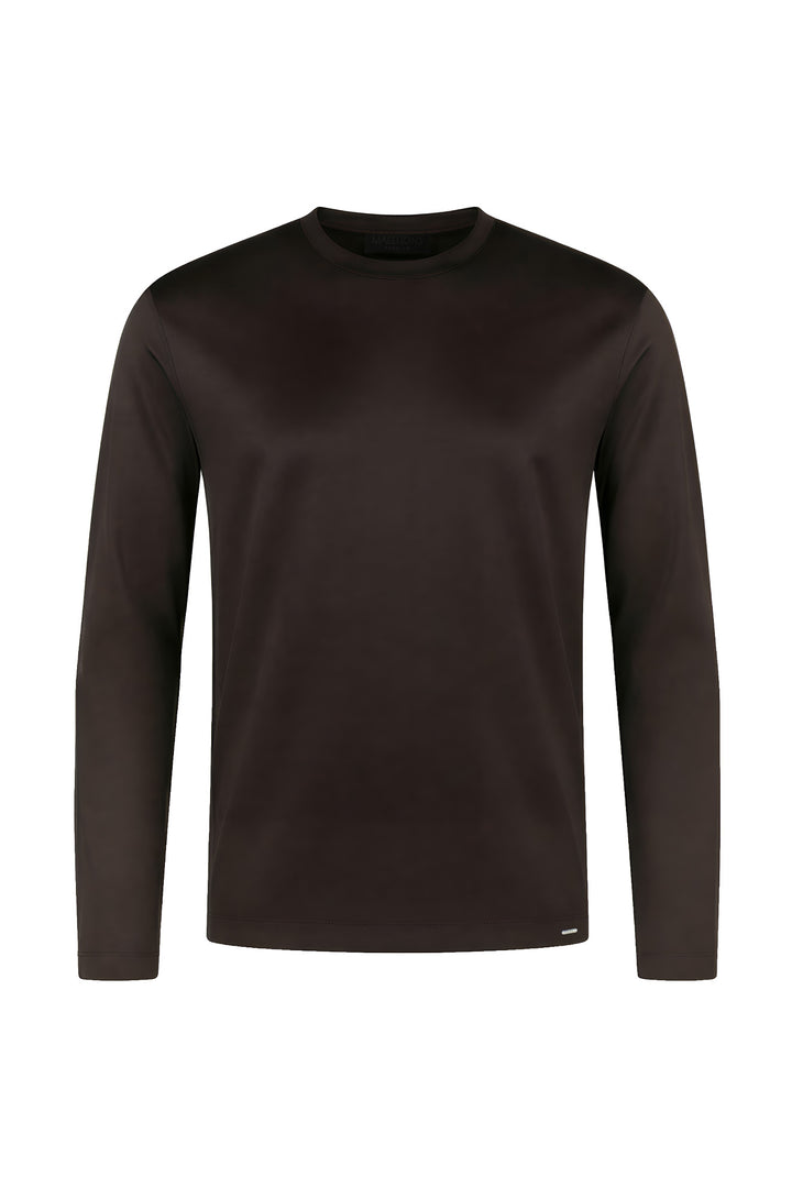 MPD30026030_50012_Malelions_Premium_Mercerized_Cotton_Longsleeve_Shirt_Dark_Brown_Front.jpg