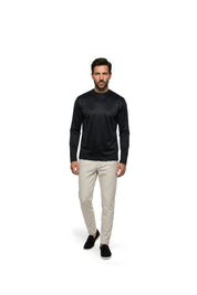 Malelions Premium Mercerized Cotton Longsleeve T-Shirt | Black