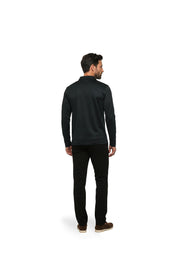 Malelions Premium Mercerized Cotton Longsleeve Polo | Black
