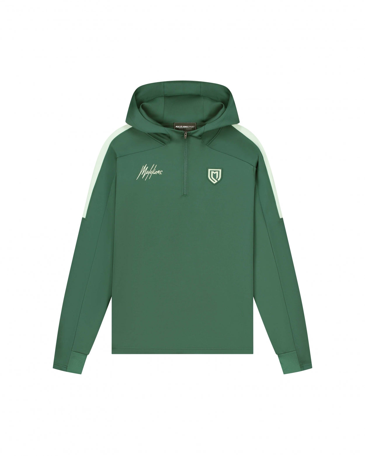  Malelions Sport Fielder Hoodie | Dark Green/Mint